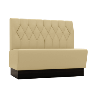 Gastro Sitzbank Deluxe - CREME - 120CM Breit