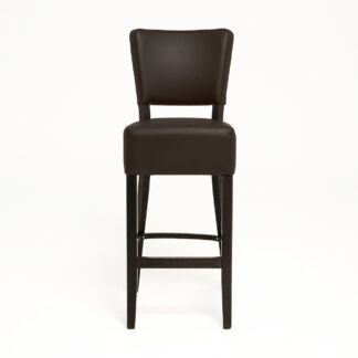 Lagos Barstuhl | dunkelbraun | Barhocker | mit gepolsterter Rückenlehne