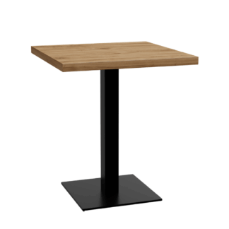 Bistrotisch 60x60 cm | Eiche Rom Natur | Gusseisen Gestell