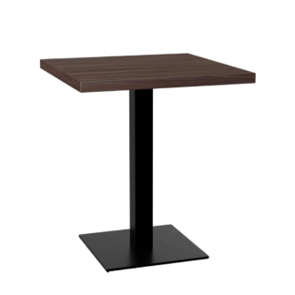 Bistrotisch 70x70 cm | D4409 OV Walnussbraun | Gusseisen Gestell