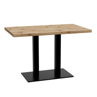 Bistrotisch 120x80 cm | D4225 OV Eiche Artisan | Gusseisen Gestell