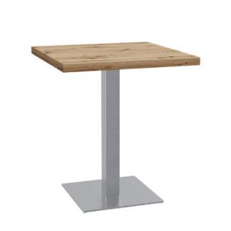 Bistrotisch 60x60 cm | D4225 OV Eiche Artisan | Edelstahl Gestell