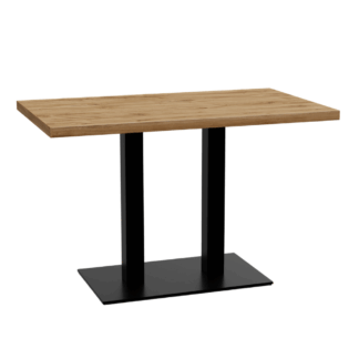 Bistrotisch 110x60 cm  | Eiche Rom Natur |  Gusseisen Gestell