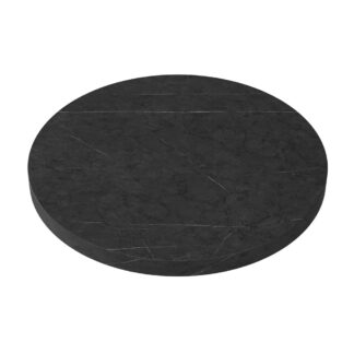 Runde Gastro Tischplatte | Marmor Dunkel | Durchmesser 60 cm