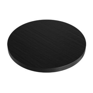 Runde Gastro Tischplatte | Dunkle Holzoptik | Durchmesser 60 cm