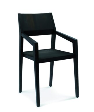 Fameg Designer Gastro Stuhl | Arcos mit Armlehnen | Polster-Sitz