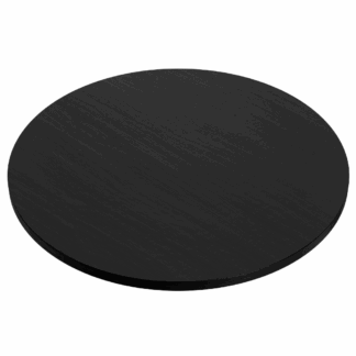 Dunkle Holzoptik Rund