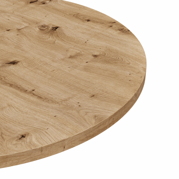Eiche Artisan Rund _ Oval Nahaufnahme