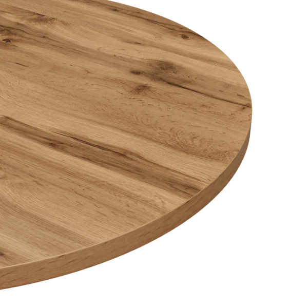 Eiche Rom Natur Rund _ Oval Nahaufnahme