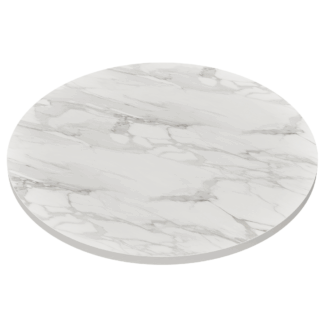 Marmor Weiß Rund