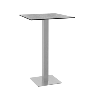 Stehtisch Beton Grau Edelstahl