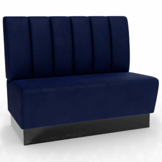 Amsterdam Samtstoff Vertikal blau