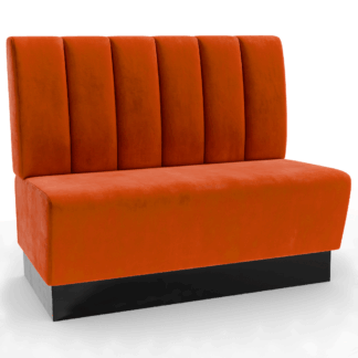 Amsterdam Samtstoff Vertikal orange