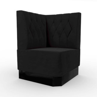 Amsterdam Samtstoff Diamant Ecke schwarz