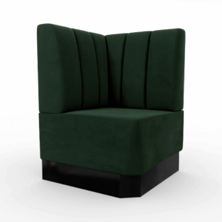 Amsterdam Samtstoff Vertikal Ecke grün