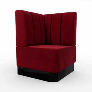 Amsterdam Samtstoff Vertikal Ecke rot