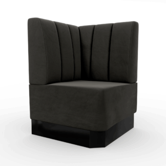 Amsterdam Samtstoff Vertikal Ecke anthrazit