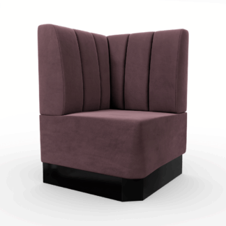 Amsterdam Samtstoff Vertikal Ecke rosa