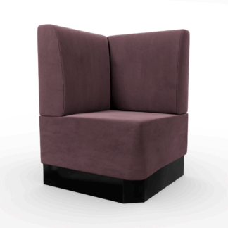 Amsterdam Samtstoff Glatt Ecke rosa