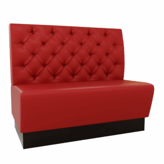 Amsterdam Kunstleder Chesterfield rot