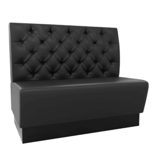 Amsterdam Kunstleder Chesterfield schwarz