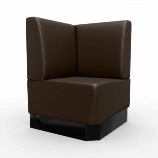 Amsterdam Kunstleder Ecke Glatt braun