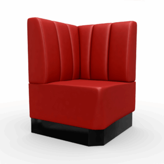 Amsterdam Kunstleder Ecke Vertikal rot