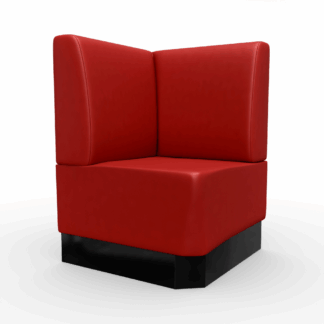 Amsterdam Kunstleder Ecke Glatt rot