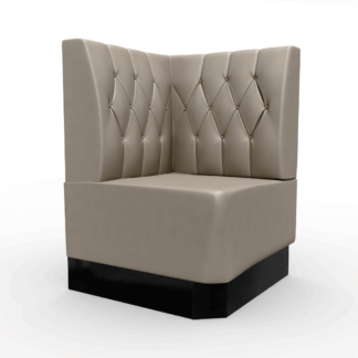 Amsterdam Kunstleder Ecke Diamant taupe