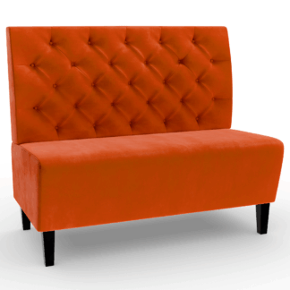 Paris Samtstoff Chesterfield orange