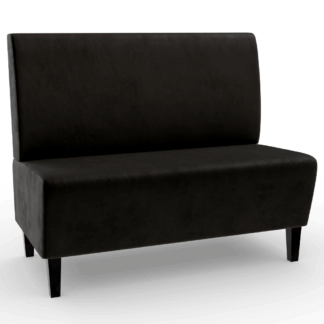 Paris Samtstoff Glatt schwarz