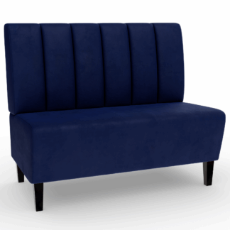 Paris Samtstoff Vertikal blau