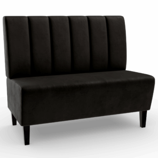 Paris Samtstoff Vertikal schwarz