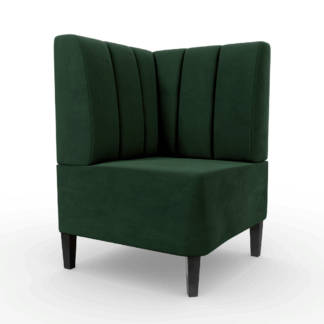 Paris Samtstoff Vertikal Ecke grün