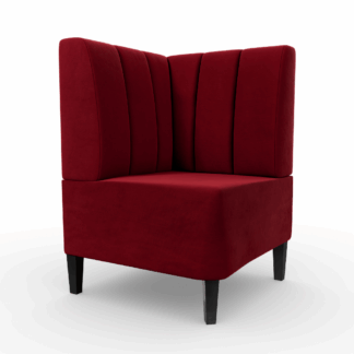 Paris Samtstoff Vertikal Ecke rot