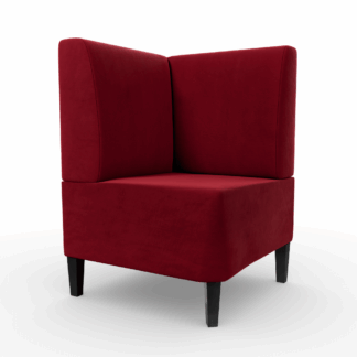 Paris Samtstoff Glatt Ecke rot