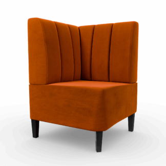 Paris Samtstoff Vertikal Ecke orange