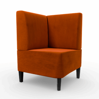 Paris Samtstoff Glatt Ecke orange