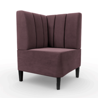 Paris Samtstoff Vertikal Ecke rosa