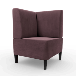 Paris Samtstoff Glatt Ecke rosa