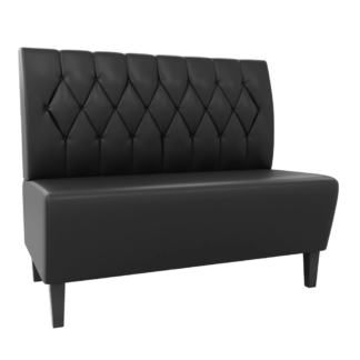 Paris Kunstleder Diamant schwarz