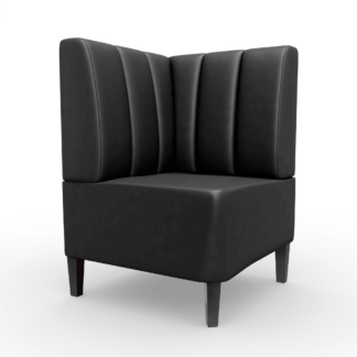 Paris Kunstleder Vertikal Ecke schwarz