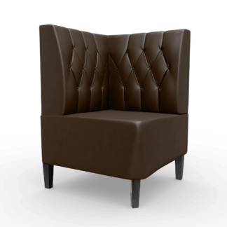 Paris Kunstleder Diamant Ecke braun