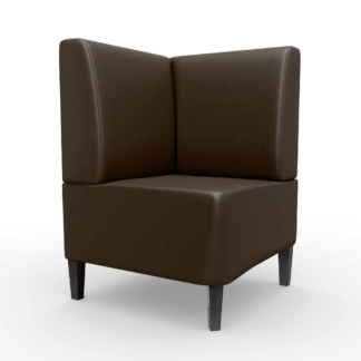 Paris Kunstleder Glatt Ecke braun