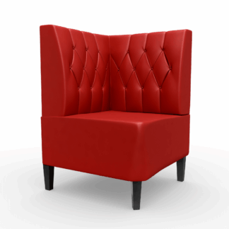 Paris Kunstleder Diamant Ecke rot