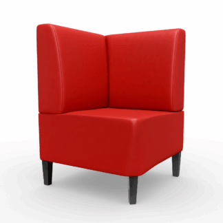 Paris Kunstleder Glatt Ecke rot