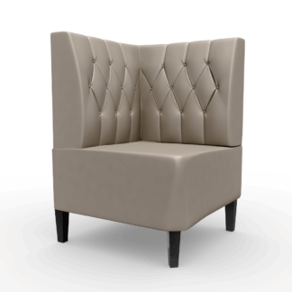 Paris Kunstleder Diamant Ecke taupe