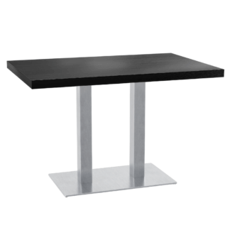 Bistrotisch 36 mm Schwarz Rechteckig Edelstahl.png
