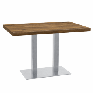 Bistrotisch 36 mm Kastanienbraun Rechteckig Edelstahl.png